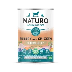 Naturo Grain Free Adult Indyk z Kurczakiem w galarecie 390g